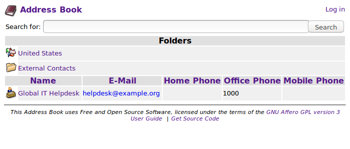 Top level Address Book objects